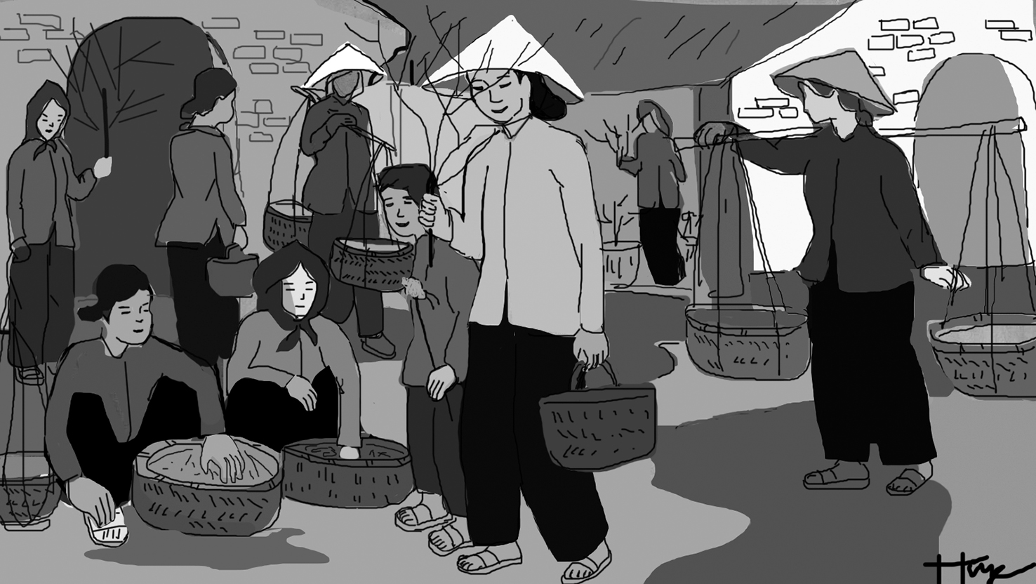 Nhớ chợ phiên ngày Tết