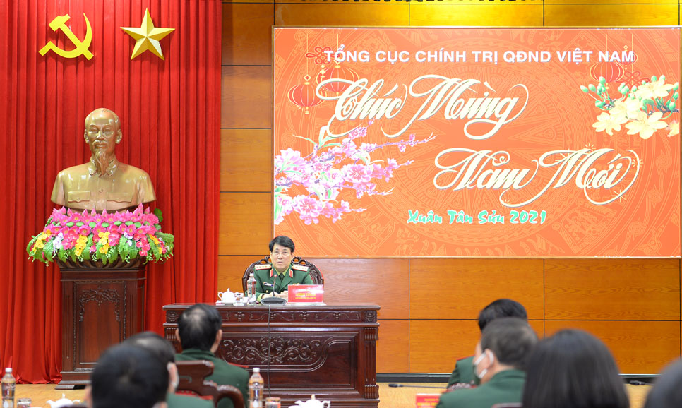 Tổng cục Chính trị tổ chức Hội nghị giao ban đầu xuân Tân Sửu năm 2021