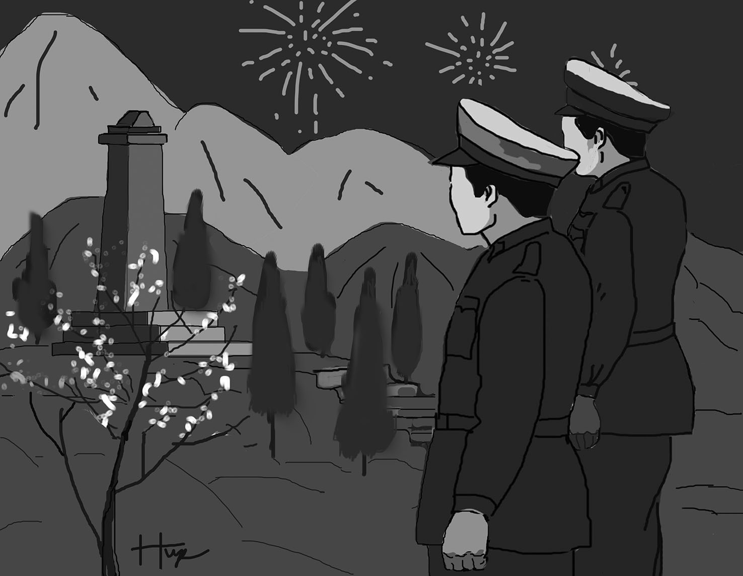 Đêm xuân trên đỉnh non thiêng