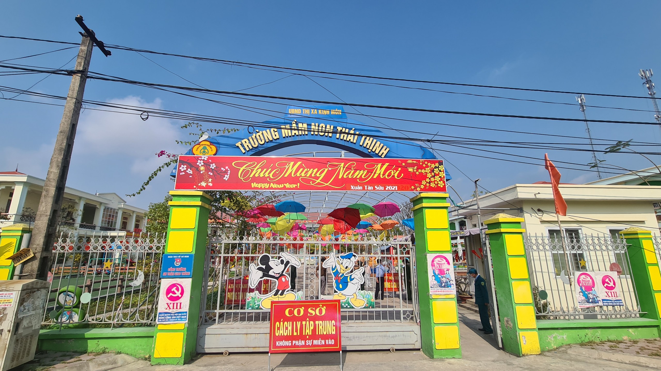 Trường mầm non thành khu cách ly phòng, chống dịch Covid-19