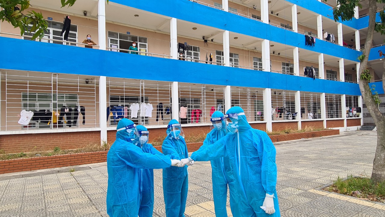 Hoạt động thường nhật trong khu cách ly tại Đại học Hải Dương