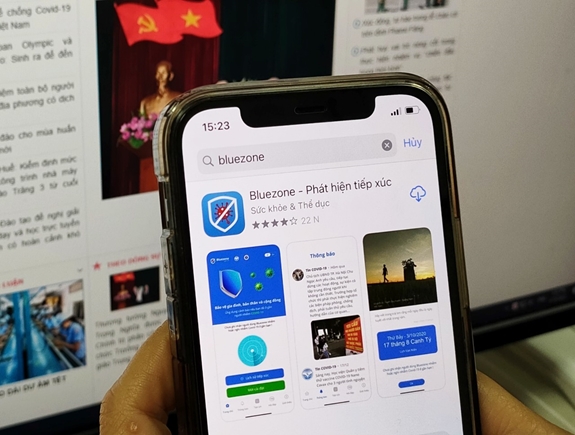 Đã có thể khai báo y tế trên ứng dụng khẩu trang điện tử 