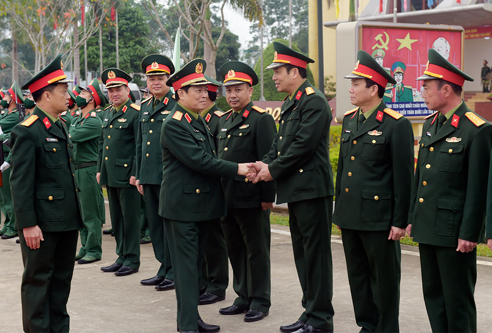 Đại tướng Ngô Xuân Lịch thăm và làm việc tại Sư đoàn 346 (Quân khu 1)