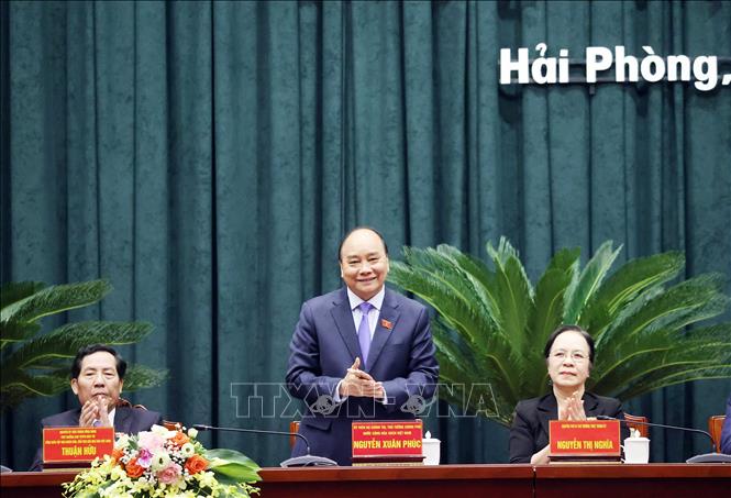 Thủ tướng Nguyễn Xuân Phúc tiếp xúc cử tri Hải Phòng