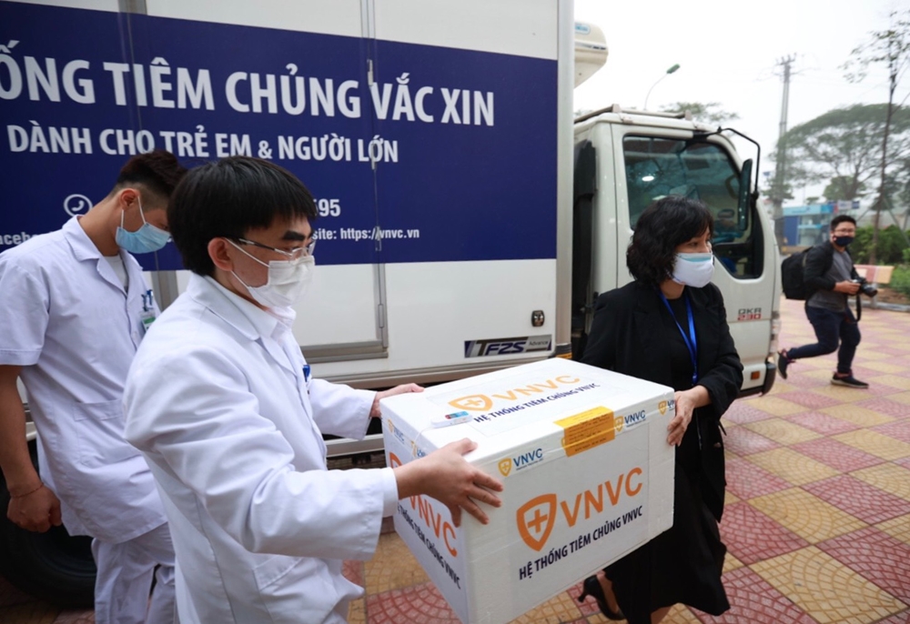 Vaccine được bảo quản và vận chuyển theo đúng quy trình nghiêm ngặt.