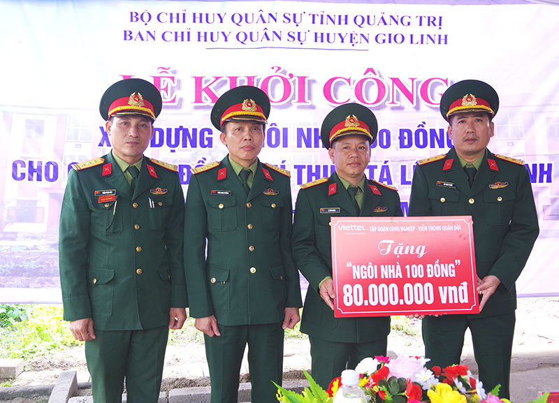 Xây dựng “Ngôi nhà 100 đồng” cho các đồng chí có hoàn cảnh khó khăn