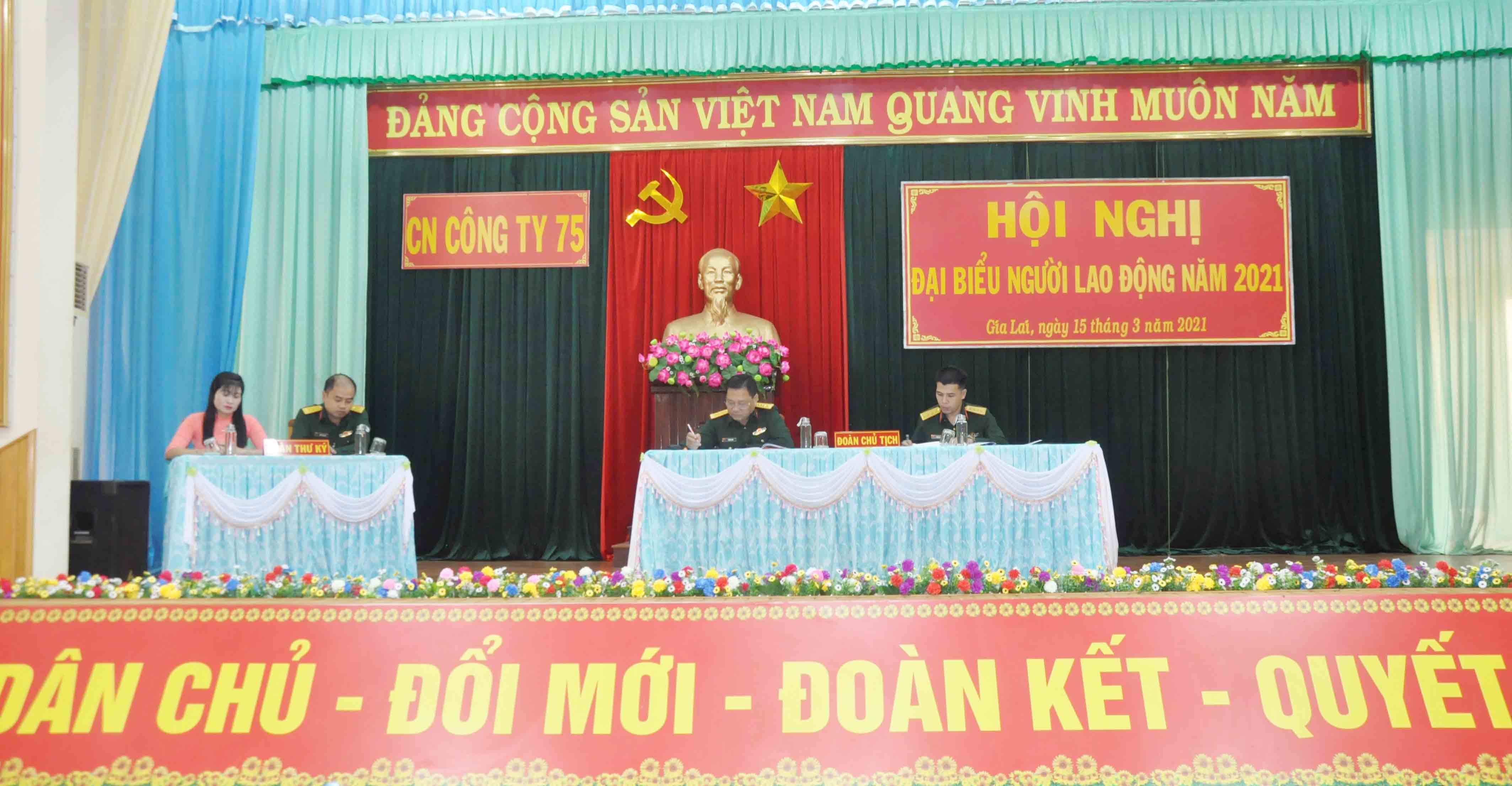 Công ty 75 (Binh đoàn 15): Tổ chức hội nghị đại biểu người lao động năm 2021