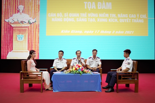 Bộ tư lệnh Vùng Cảnh sát biển 4 tổ chức “Tọa đàm cán bộ, sĩ quan trẻ” năm 2021