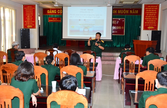 Viện Y học dự phòng Quân đội phía Nam tập huấn tiêm vaccine phòng Covid-19