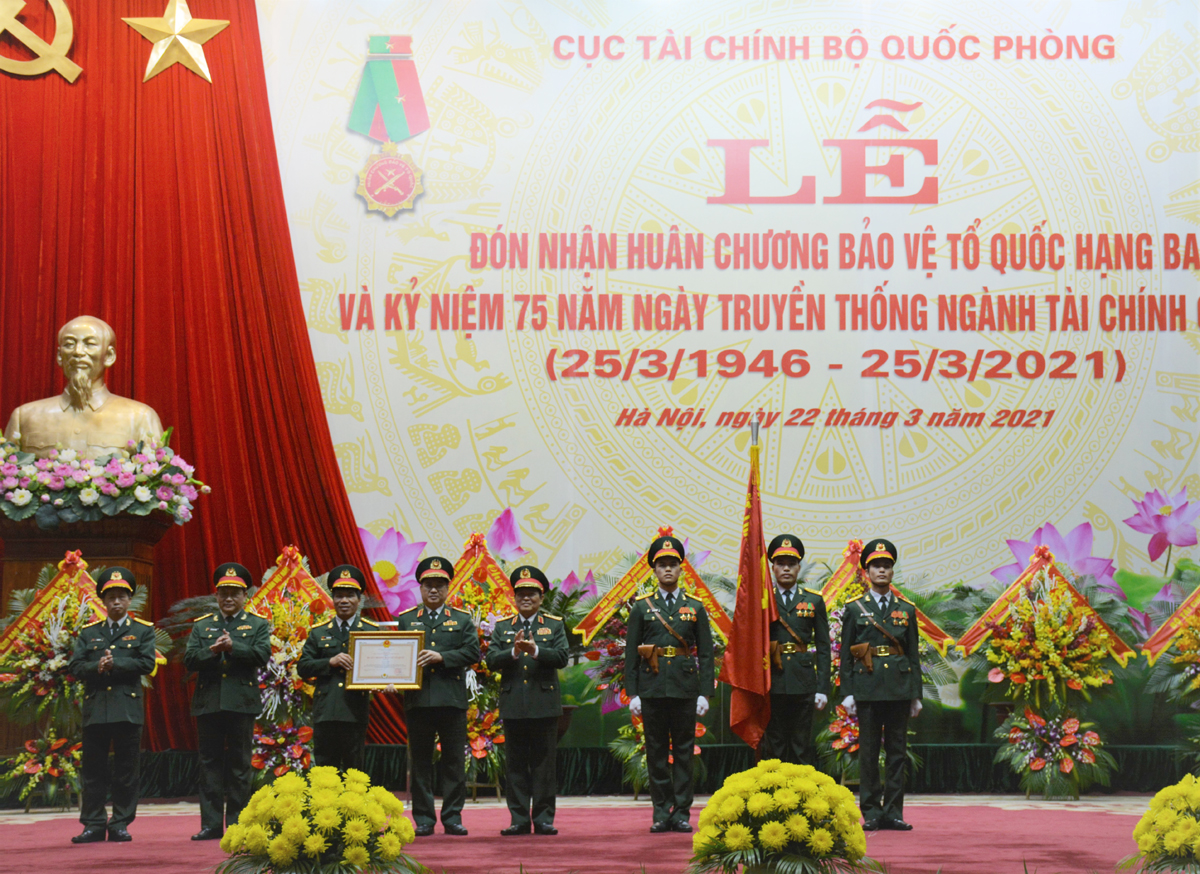 Cục Tài chính Bộ Quốc phòng đón nhận Huân chương Bảo vệ Tổ quốc hạng Ba