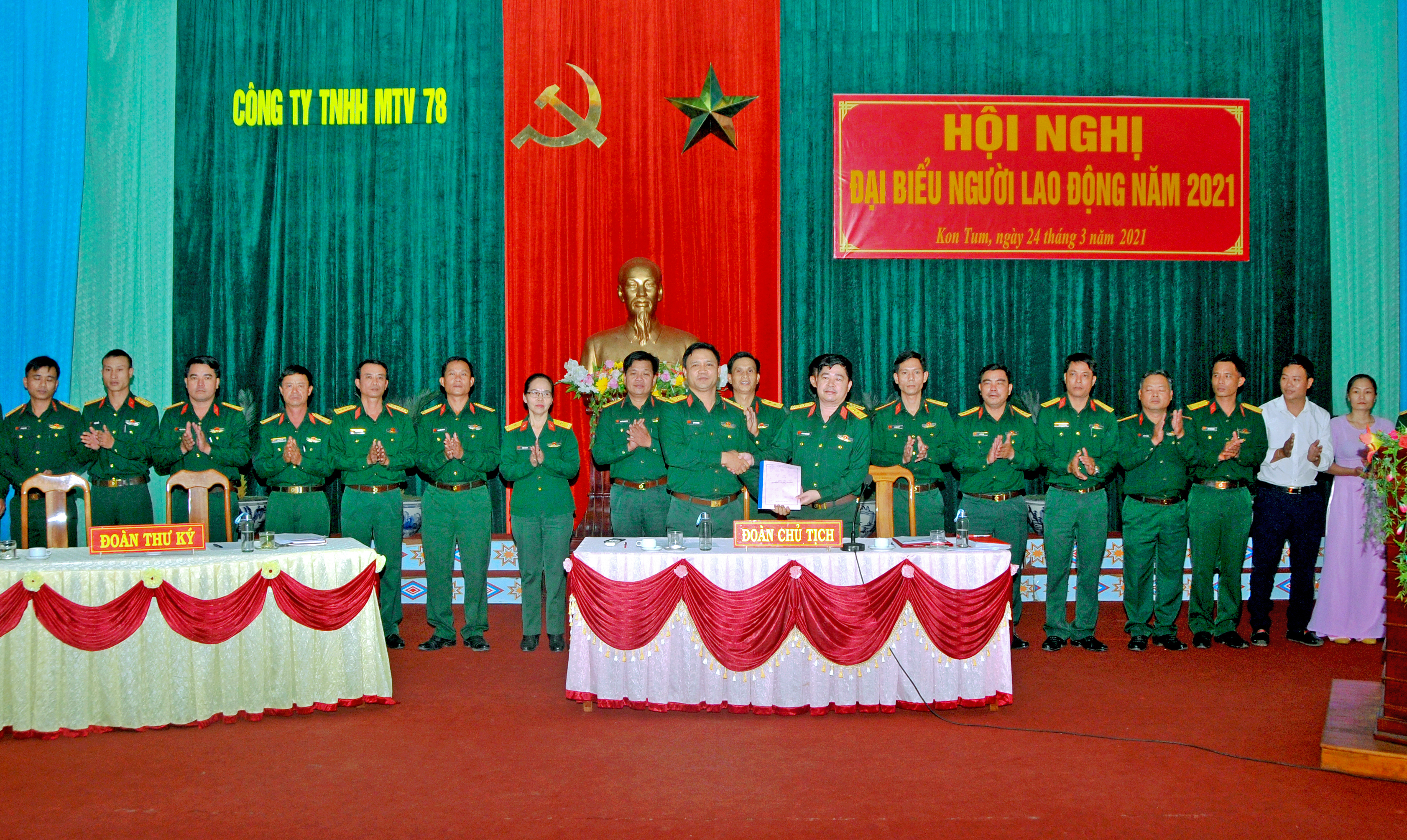 Hội nghị đại biểu người lao động Công ty 78 (Binh đoàn 15) 