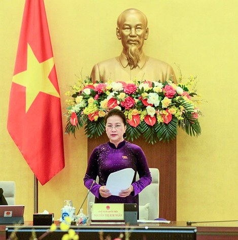 Quốc hội đồng ý miễn nhiệm chức vụ Chủ tịch Quốc hội đối với đồng chí Nguyễn Thị Kim Ngân