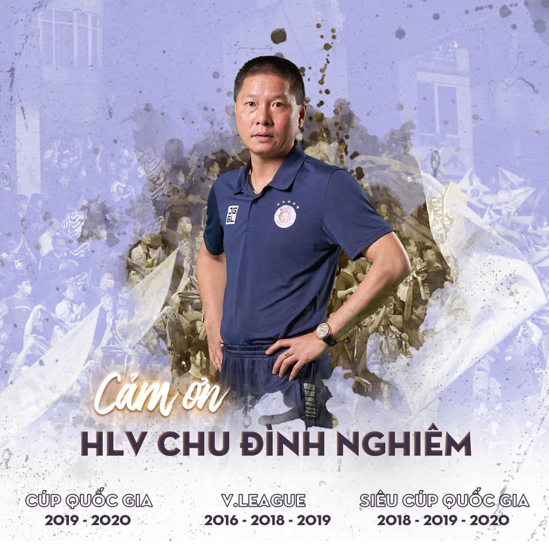 Hà Nội FC chia tay huấn luyện viên Chu Đình Nghiêm