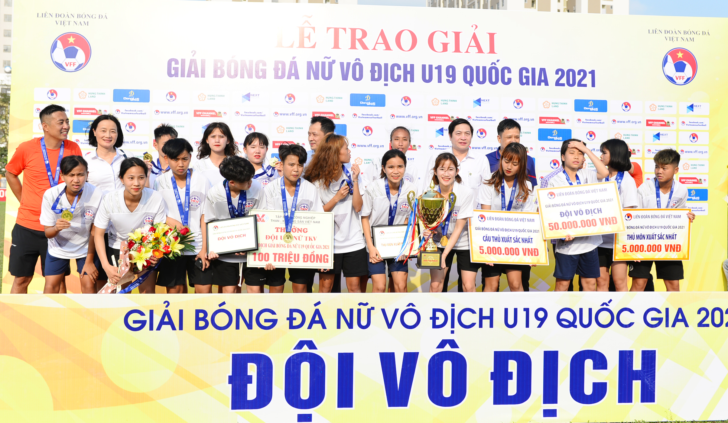 Kết thúc Giải bóng đá nữ vô địch U19 Quốc gia năm 2021