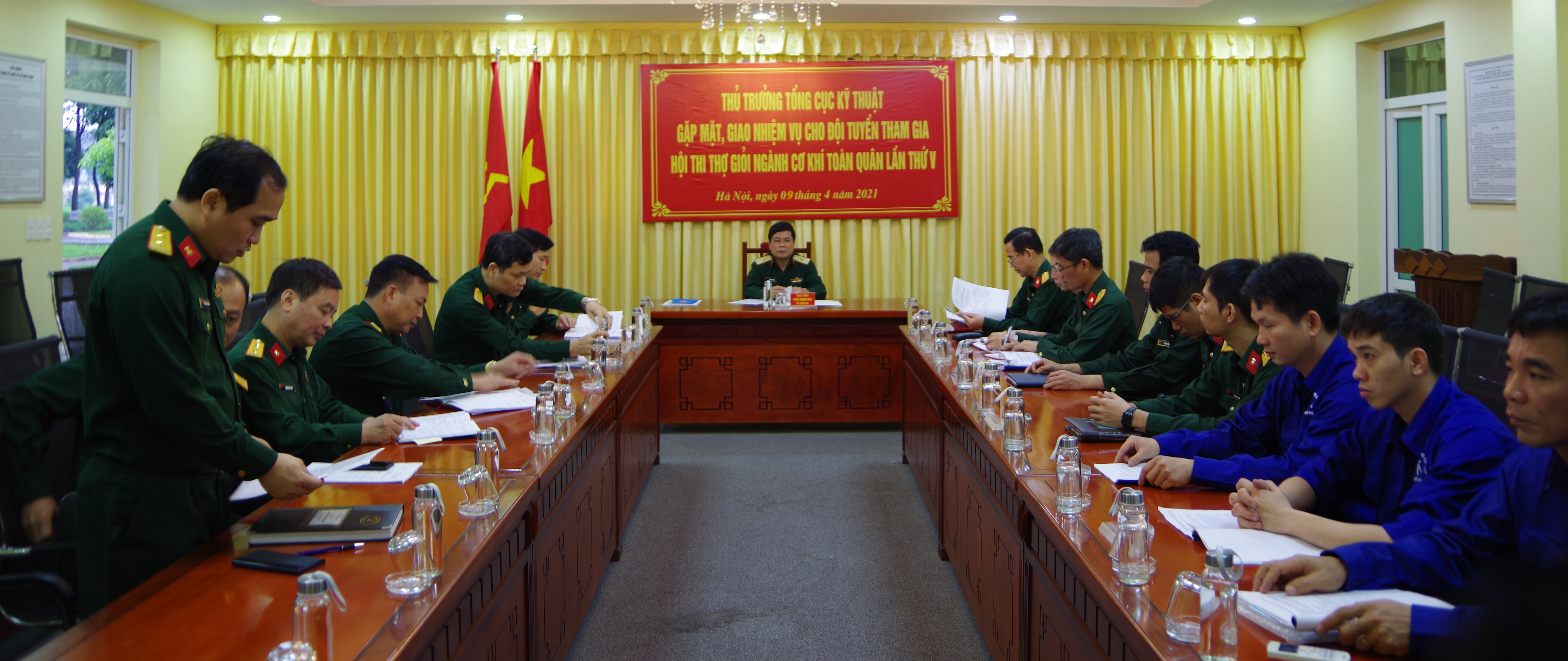 Gặp mặt, giao nhiệm vụ đội tuyển tham gia Hội thi thợ giỏi ngành Cơ khí toàn quân