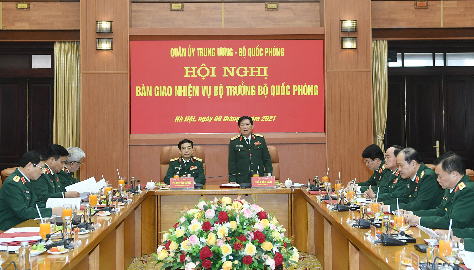 Đại tướng Ngô Xuân Lịch phát biểu tại buổi lễ.