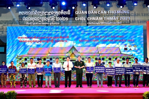 Tổng kết chương trình Tết quân-dân mừng Chôl Chnăm Thmây 2021