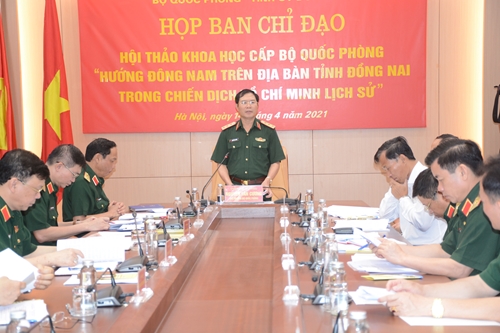 Họp Ban Chỉ đạo Hội thảo khoa học “Hướng Đông Nam trên địa bàn tỉnh Đồng Nai trong chiến dịch Hồ Chí Minh lịch sử”
