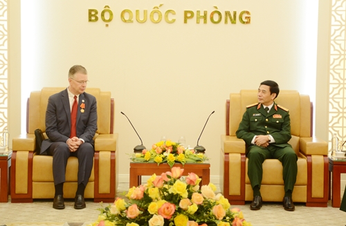 Thượng tướng Phan Văn Giang tiếp Đại sứ Hoa Kỳ