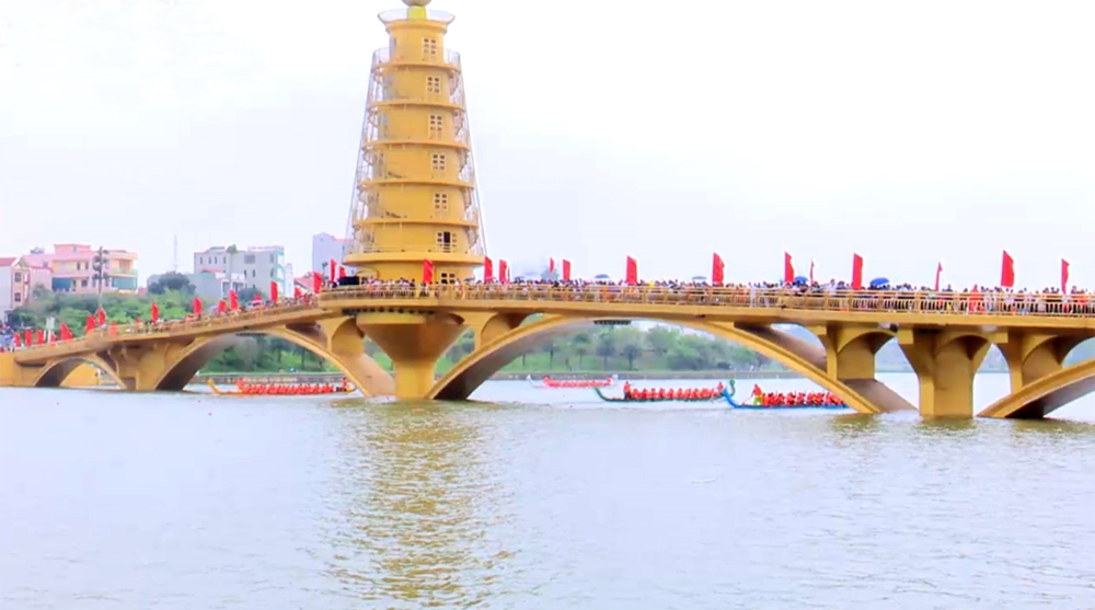 Các đội tham gia tranh tài tại Giải bơi chải thành phố Việt Trì mở rộng năm Tân Sửu - 2021