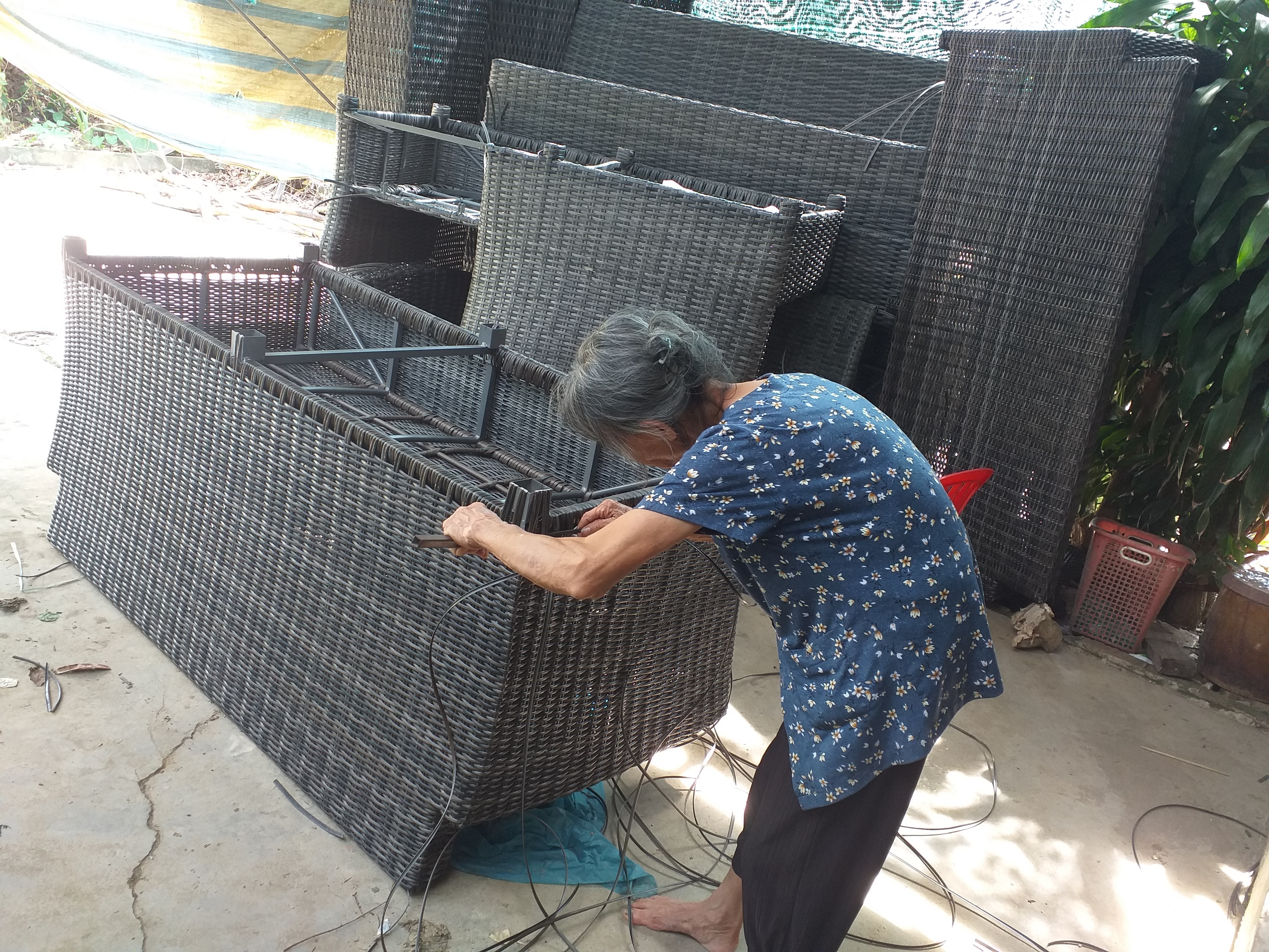 Thu nhập ổn định từ nghề phụ ở Đạ Tẻh