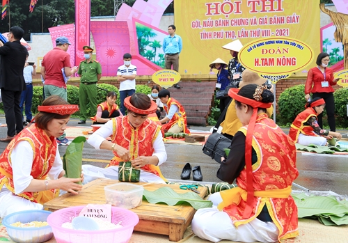 Hội thi tôn vinh văn hóa ẩm thực đất Tổ Hùng Vương