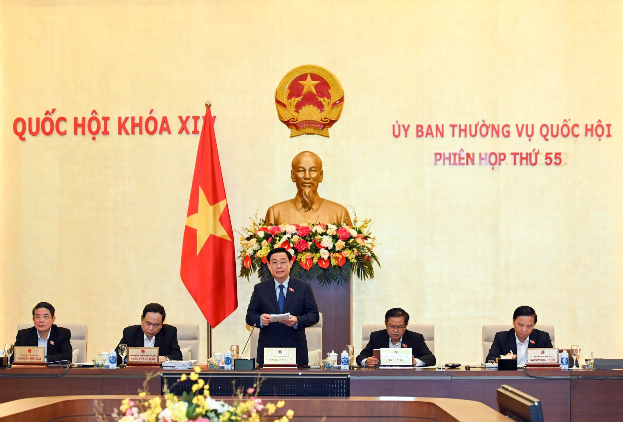 Khai mạc Phiên họp thứ 55 của Ủy ban Thường vụ Quốc hội