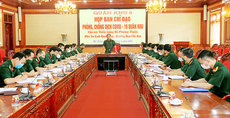 Quân khu 3 họp Ban chỉ đạo phòng, chống dịch Covid-19