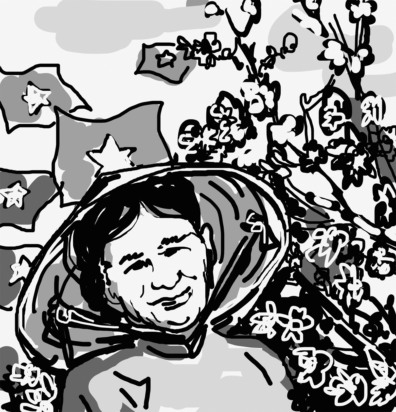 Hoa gạo nở, cờ đỏ bay...