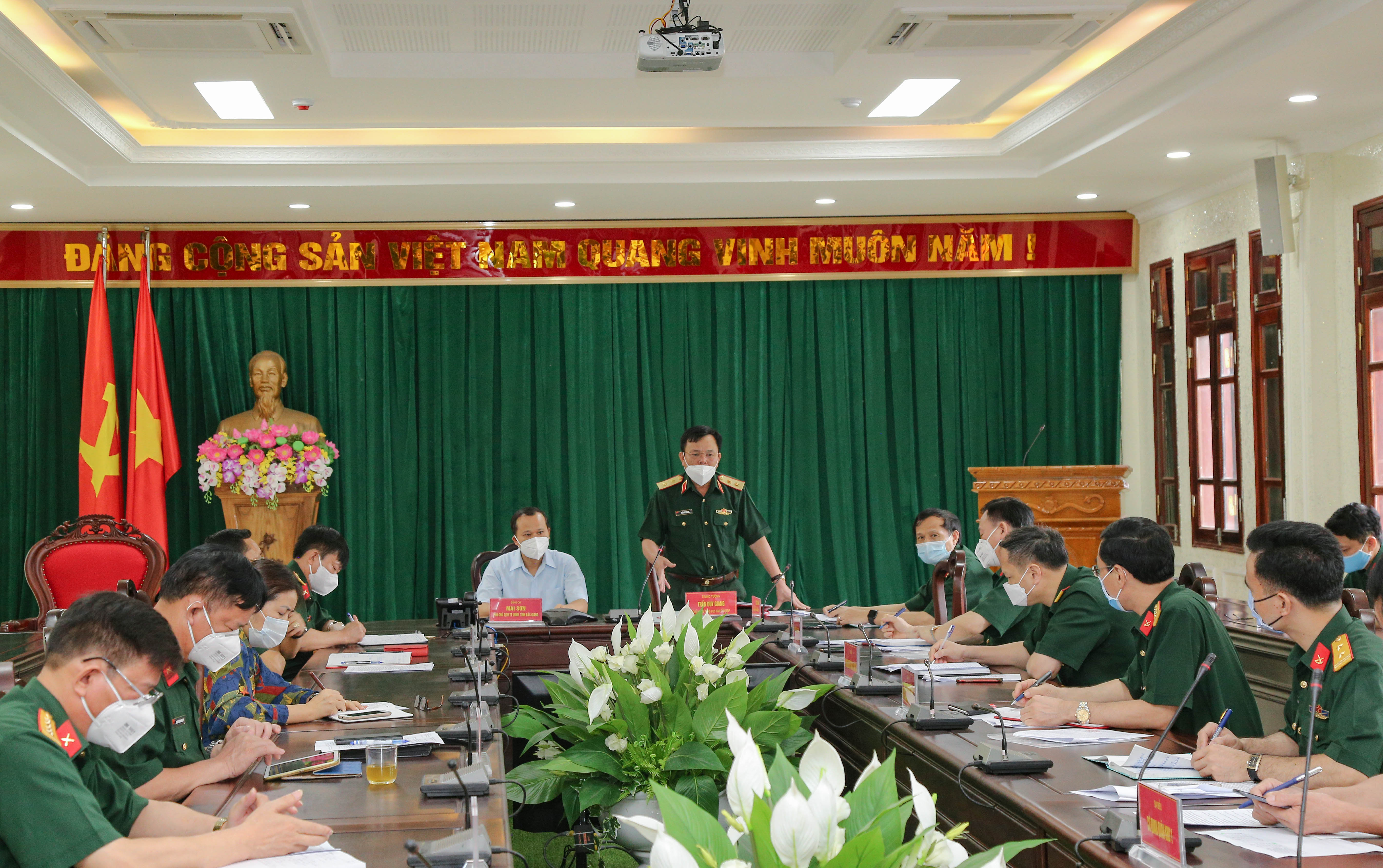 Tổng cục Hậu cần kiểm tra công tác phòng, chống dịch Covid-19 tại tỉnh Bắc Giang