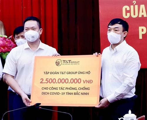 Tập đoàn T&T ủng hộ 1.000 tấn gạo và 5 tỷ đồng tiếp sức hai tỉnh Bắc Ninh, Bắc Giang chống dịch Covid-19