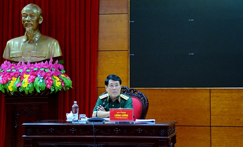 Đại tướng Lương Cường chủ trì giao ban Tổng cục Chính trị tháng 5-2021