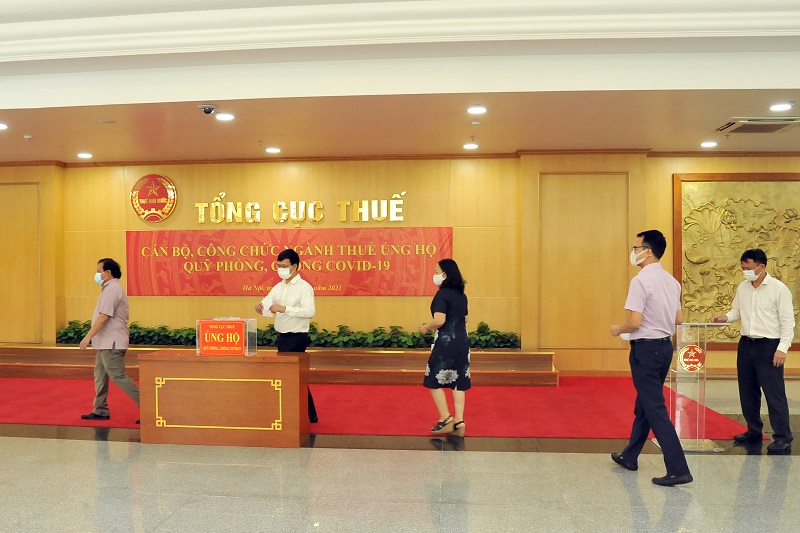 Ngành Thuế phát động ủng hộ Quỹ vắc-xin phòng Covid-19 và công tác phòng, chống dịch Covid-19