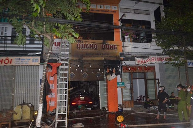 Quảng Ngãi: Cháy cửa hàng kinh doanh đồ điện làm 4 người tử vong