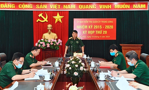 Đại tướng Lương Cường chủ trì kỳ họp thứ 20 của Ủy ban Kiểm tra Quân ủy Trung ương