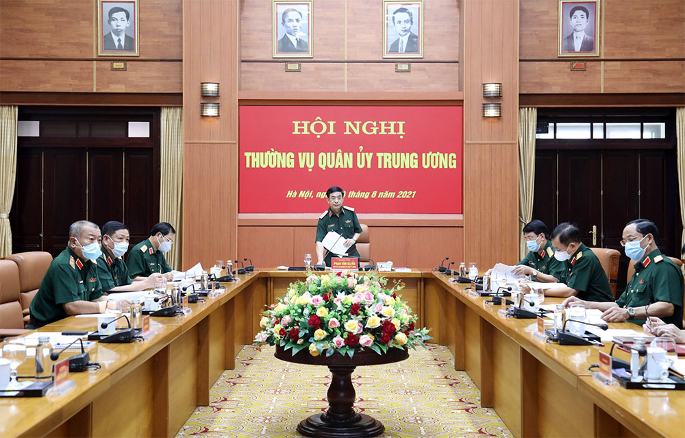 Thượng tướng Phan Văn Giang chủ trì Hội nghị Thường vụ Quân ủy Trung ương