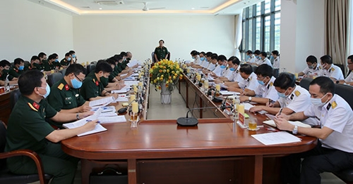 Thượng tướng Lê Huy Vịnh làm việc với Quân chủng Hải quân