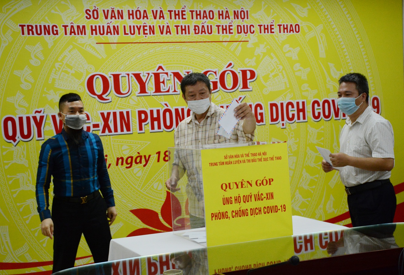 Thể thao Hà Nội góp hơn 183 triệu đồng ủng hộ Quỹ vaccine phòng Covid-19