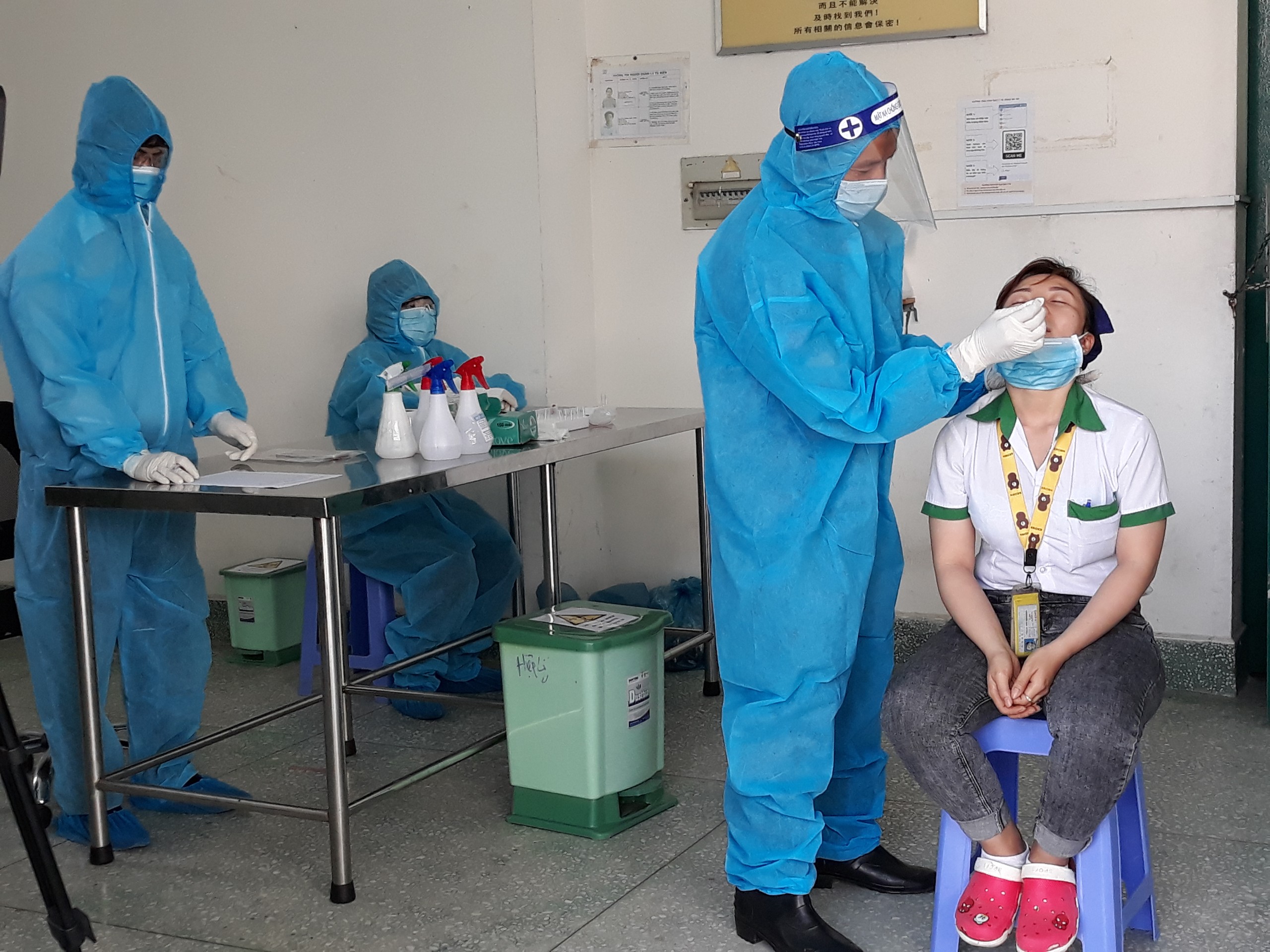 Hậu Giang diễn tập phòng dịch Covid-19 tại khu công nghiệp