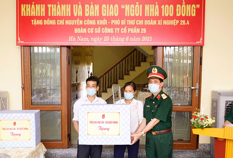 Tổng cục Hậu cần bàn giao “Ngôi nhà 100 đồng”