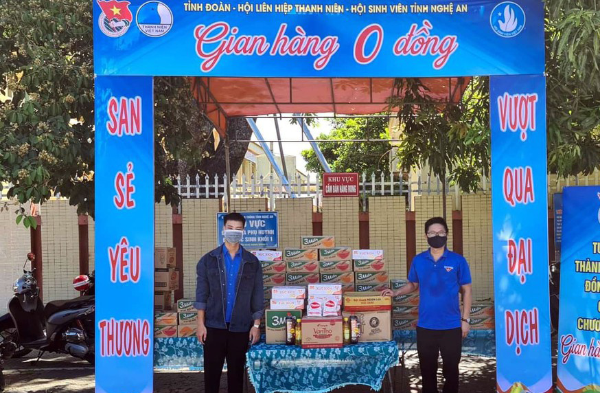 “Gian hàng 0 đồng” lan tỏa yêu thương