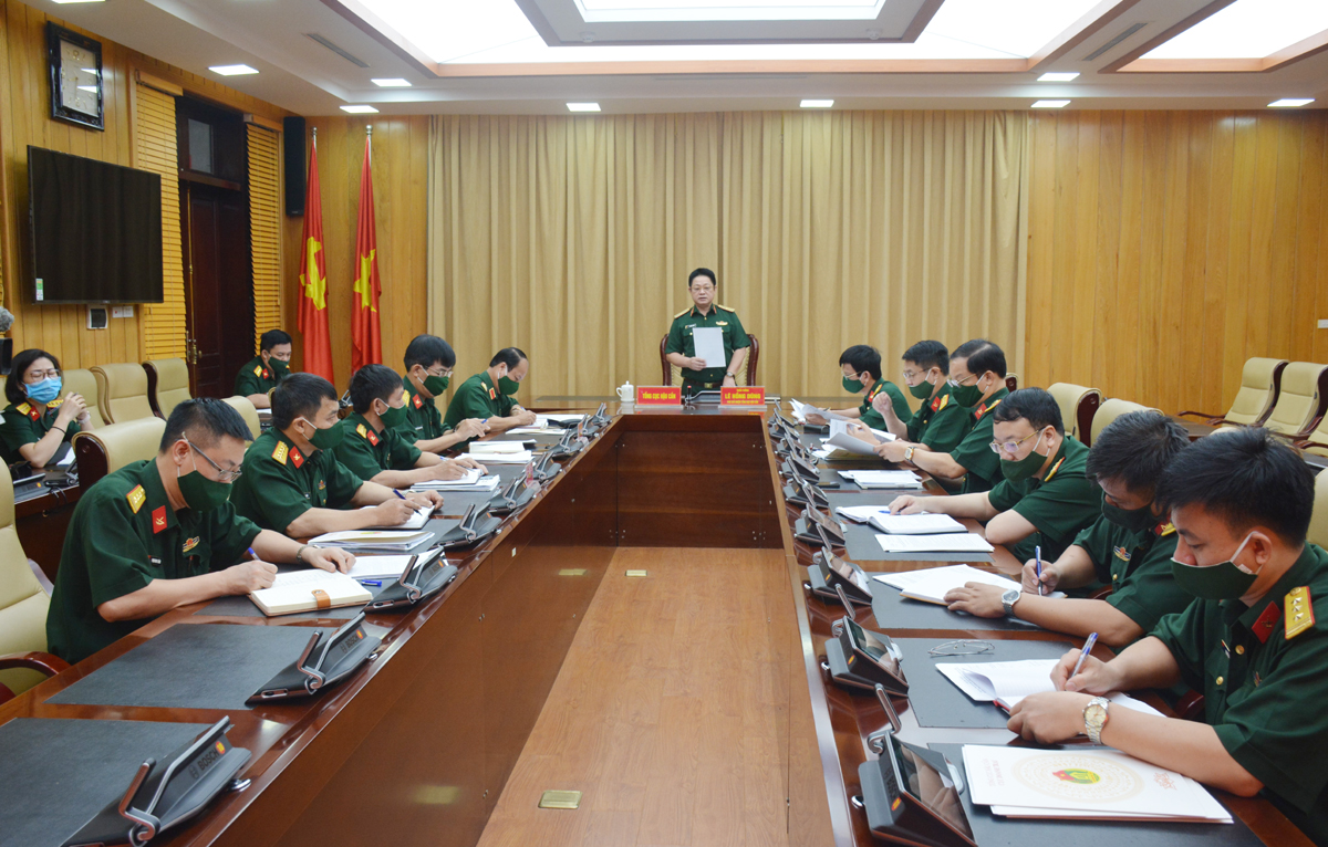 Ban chỉ đạo Hội thi doanh trại chính quy, xanh, sạch, đẹp toàn quân năm 2021 họp triển khai nhiệm vụ