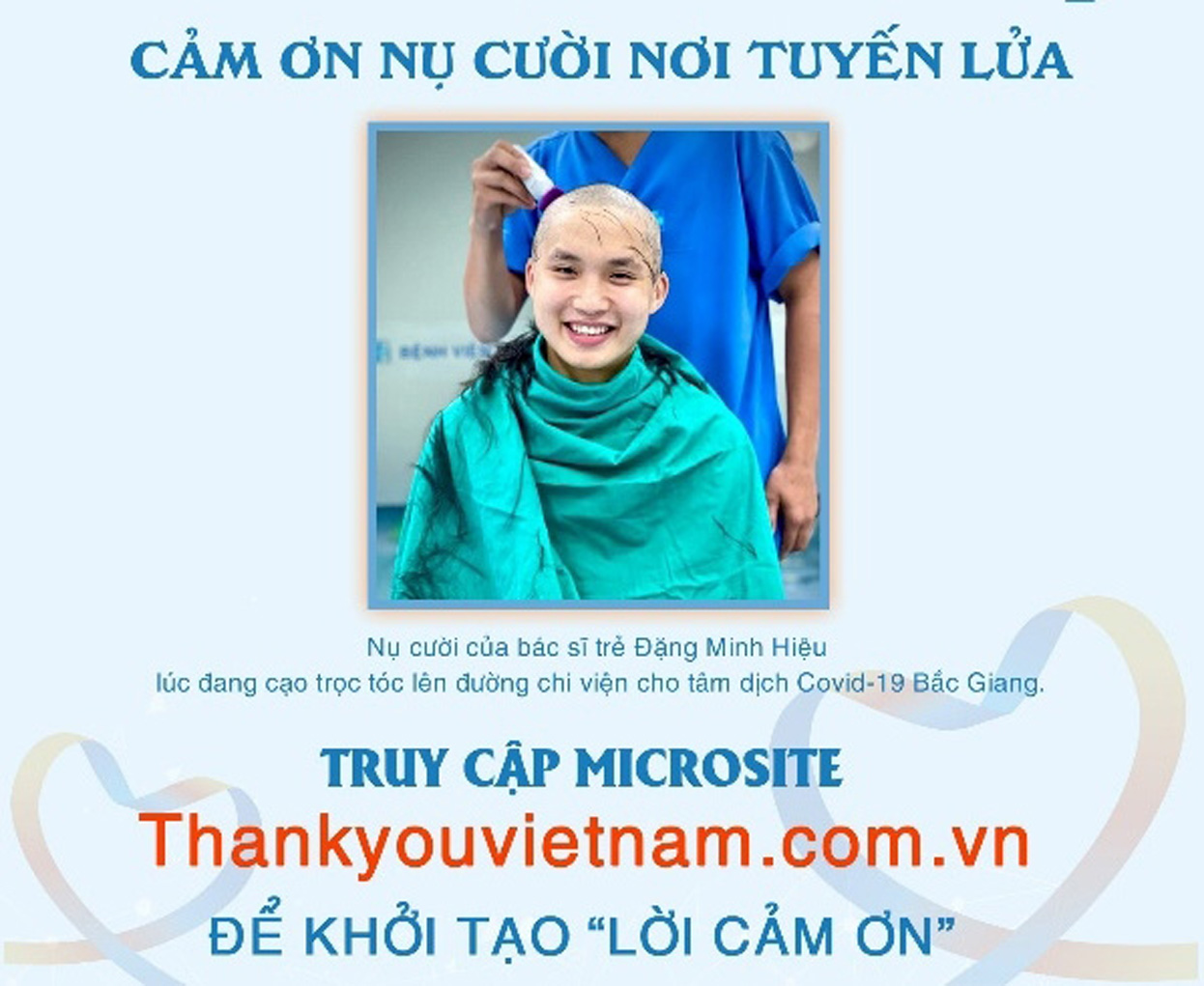 Nói lời cảm ơn, góp quỹ nhân ái