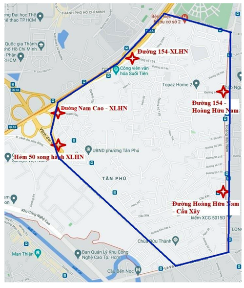 Thành phố Hồ Chí Minh phong tỏa phường Tân Phú, TP Thủ Đức theo Chỉ thị 16/CT-TTg