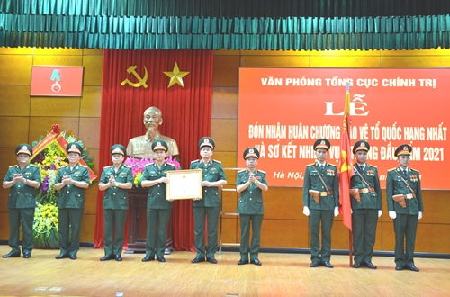 Văn phòng Tổng cục Chính trị đón nhận Huân chương Bảo vệ Tổ quốc hạng Nhất