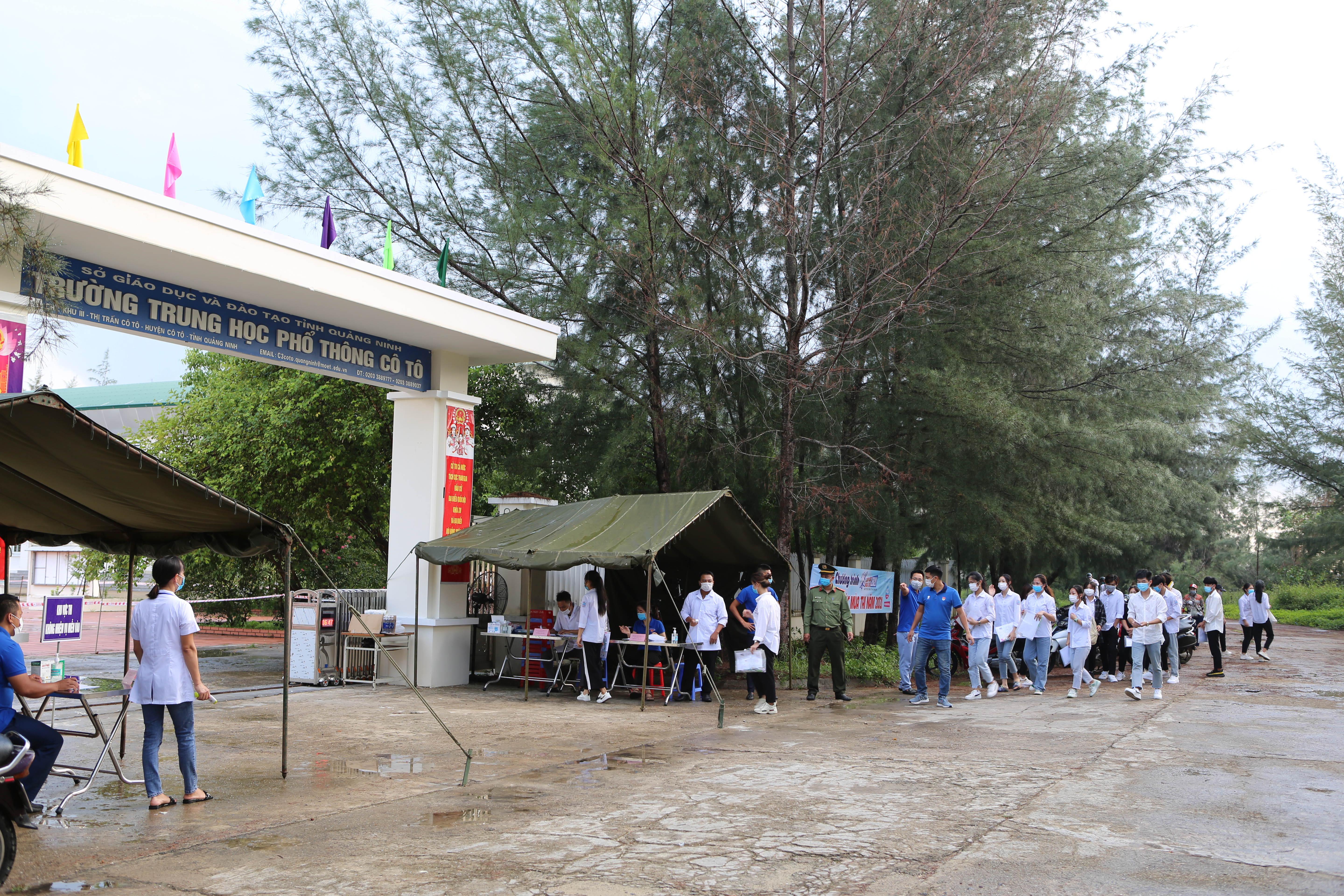 Đảo tiền tiêu Cô Tô bảo đảm mọi điều kiện cho thí sinh thi tốt nghiệp Trung học phổ thông 