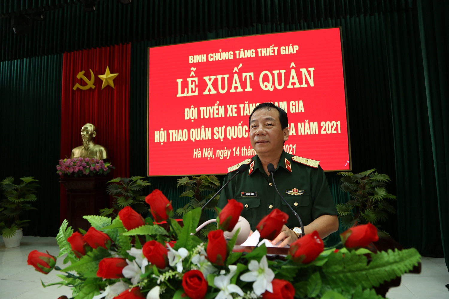 Lễ xuất quân Đội tuyển xe tăng tham gia Army Games 2021