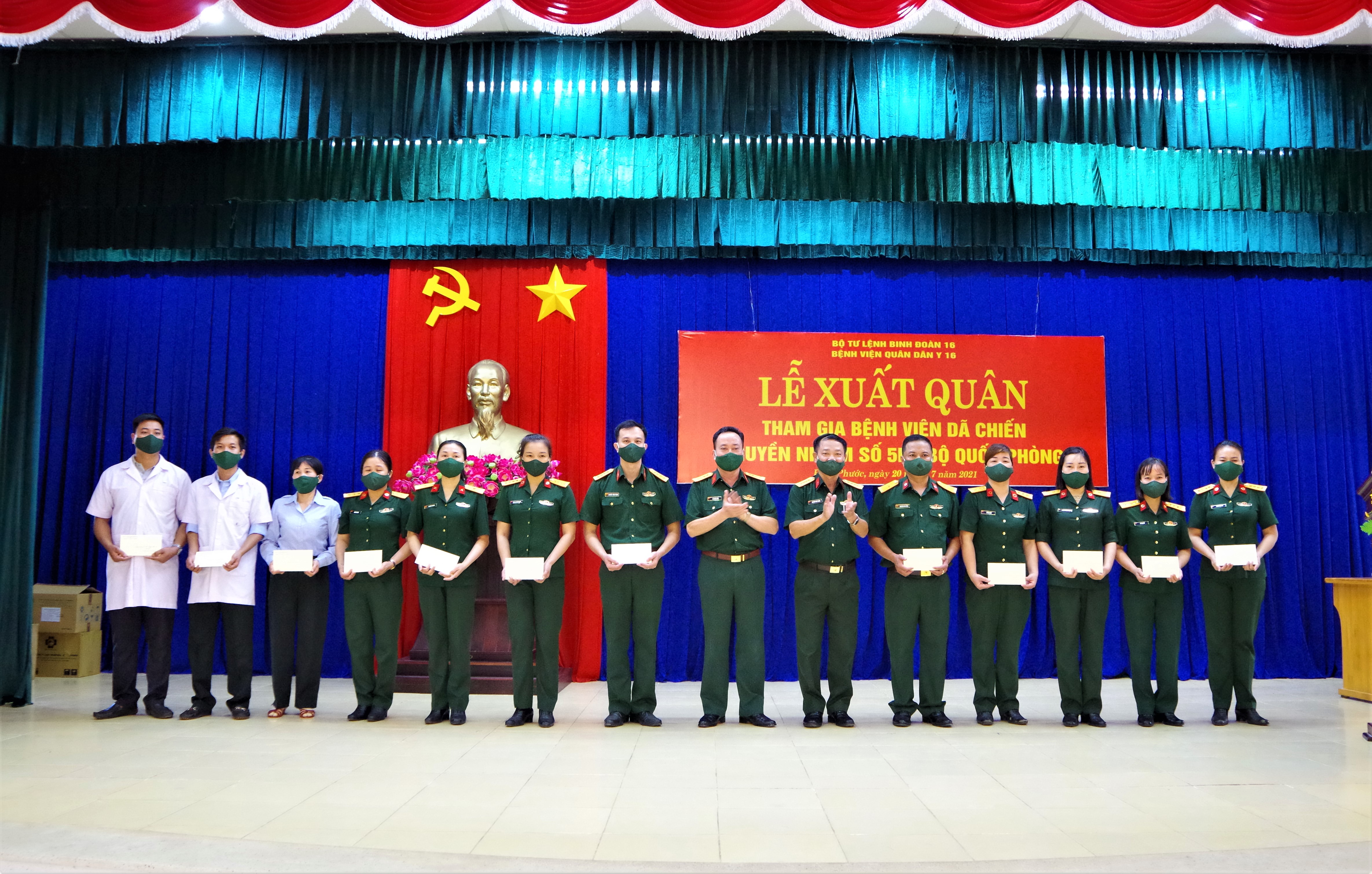 Binh đoàn 16 xuất quân thực hiện nhiệm vụ phòng, chống dịch tại Bình Dương