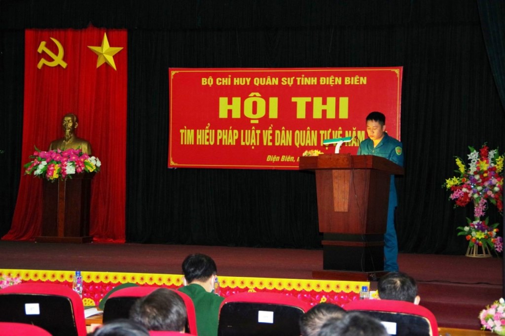 Hội thi tìm hiểu pháp luật về dân quân tự vệ năm 2021