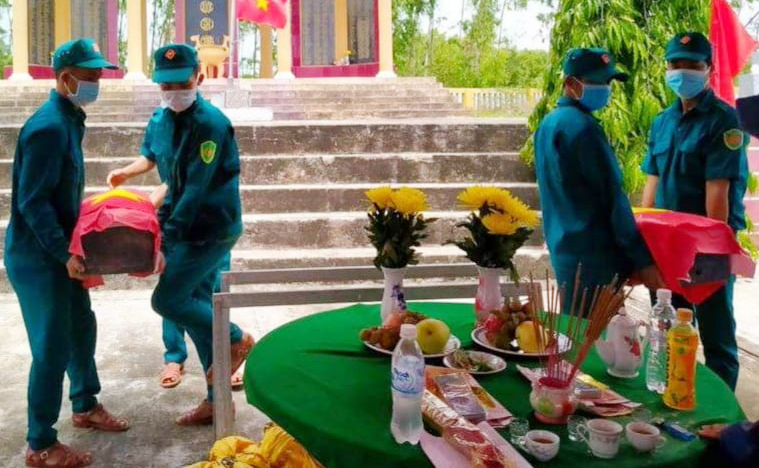 Quảng Ngãi quy tập hài cốt vợ chồng liệt sĩ